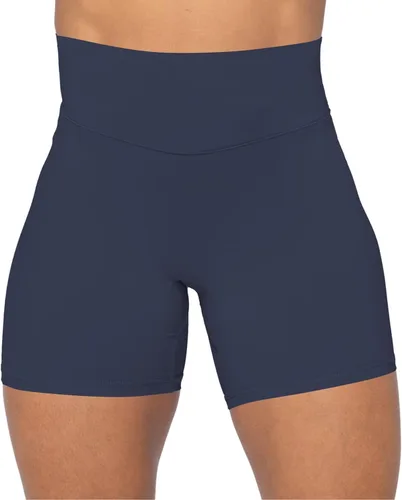 Sunzel - Pantalones cortos de tiro alto tipo ciclista para mujer, sin costuras frontales, a prueba de sentadillas, para yoga, entrenamiento,
