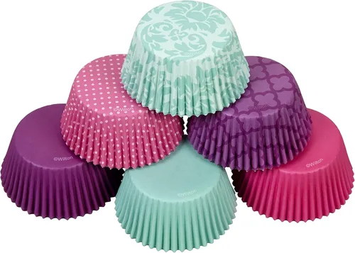 Miniatura 4 de Wilton Cupcake Liner - Tazas para hornear estándar, 150 unidades, multicolor - Patrones