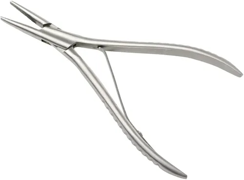 Miniatura 7 de 1 pieza de extensiones de cabello de acero inoxidable y alicates de extracción con 2 agujeros, herramienta de extensión de cabello para micro