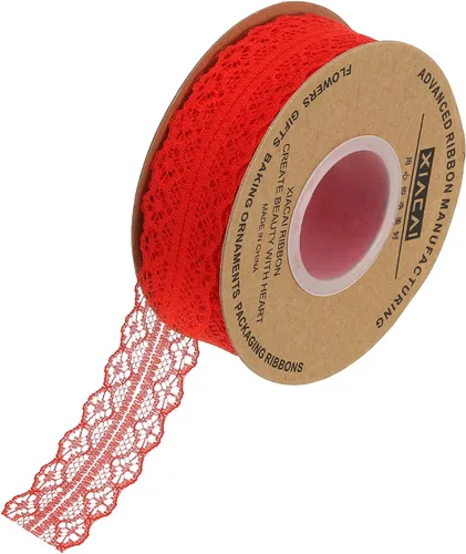 Miniatura 91 de MECCANIXITY 1.2 Inch Wide 15 Yard Lace Ribbon Floral Pattern Beige Lace Trim Ribbon for Gift Wrapping Bouquets, Wedding Decor Sewing Making, and DIY