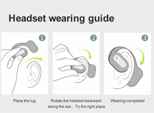 Miniatura 4 de Auriculares de oído abierto, auricular Bluetooth inalámbrico para un sonido potente, 16 horas de reproducción Bluetooth 5.2 auricular inalámbrico