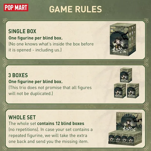 Miniatura 2 de POP MART SKULLPANDA - Figuras de la serie The Ink Plum Blossom, 12 figuras de caja ciega de SKULLPANDA, figuras de acción de diseño aleatorio