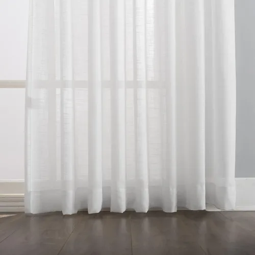 Miniatura 5 de Cortinas traslúcidas blancas de 96 pulgadas de largo, paneles de cortinas plisadas dobles para ventana, 52 pulgadas de ancho x 96 pulgadas de largo