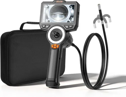 Miniatura 10 de VEVOR Endoscopio articulado de 4 vías con luz, cámara de inspección de boroscopio industrial HD 1080P con sonda articulada ultra delgada de 0.15