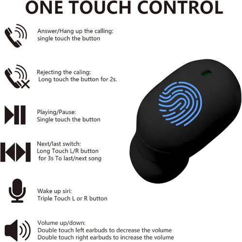 Miniatura 5 de Auriculares Inalámbricos para Niños, Auriculares Bluetooth para Orejas Pequeñas Mujeres Hombre Adultos, 25hrs Tiempo de Reproducción Micrófono