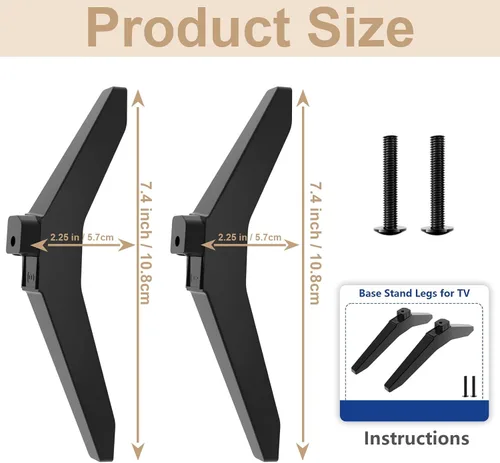 Miniatura 7 de Soporte de TV de 43 pulgadas para LG TV Legs 43LJ5500 43UJ6300 43UJ635T 43UK6200 43UK6090 43UK6500 43UM6900 43UM7100 43UM7300 43UN7300 43UN71 00