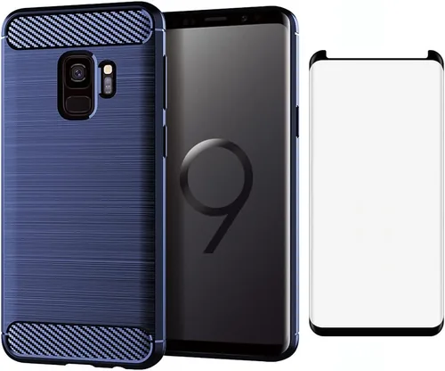 Miniatura 8 de Asuwish Funda de teléfono para Samsung Galaxy S9 Plus con protector de pantalla de vidrio templado y accesorios para celda, goma de silicona suave