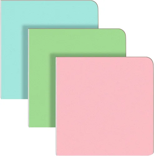 Ctosree 3 piezas Mini Libro de bocetos de acuarela 3.9 x 3.9 Pulgadas Cuaderno de acuarela portátil cuadrado Libro de bocetos de pintura 90 hojas