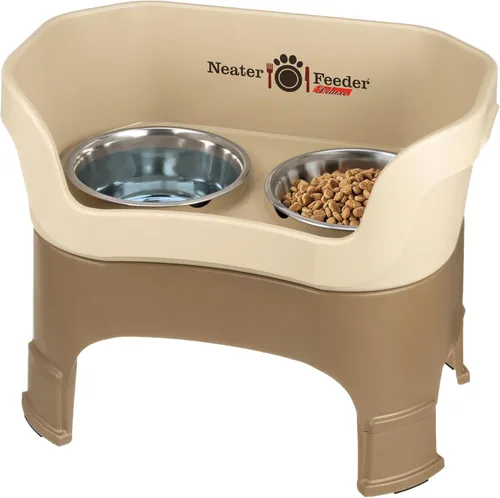 Miniatura 11 de Neater Feeder Deluxe - Tazones elevados para perros grandes a prueba de desorden – Fabricado en Estados Unidos – Soporte elevado para comida
