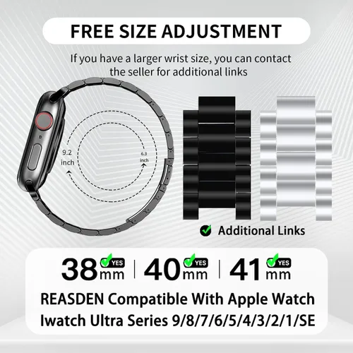 Miniatura 2 de Correa y Caja de Acero Inoxidable Compatible con Apple Watch iWatch Ultra Series 11 10 9 8 7 6 5 4 3 2 1 SE 49mm 45mm 46mm 44mm 42mm 41mm 40mm 38mm