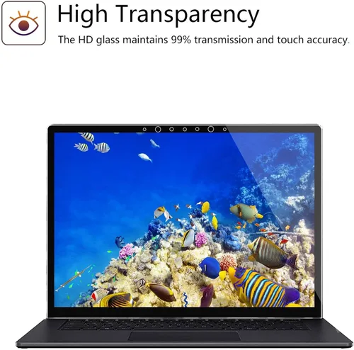 Miniatura 3 de Megoo Protector de pantalla para laptop Microsoft Surface de 13.5 pulgadas, vidrio templado, fácil instalación, pantalla ultra clara