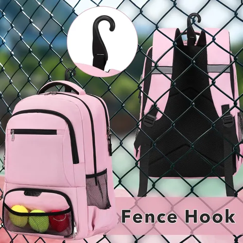 Miniatura 6 de ACESAK Mochila de Tenis Bolsa de Tenis para Mujeres Hombres - Bolsa de Tenis Capacidad para 2 Raquetas, Bádminton Squash, Paletas Pelotas Pickleball