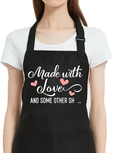 Regalos de cocina para mujer, delantales divertidos para mujer, lindos con bolsillos, delantal de cocina de chef para hornear, regalos para