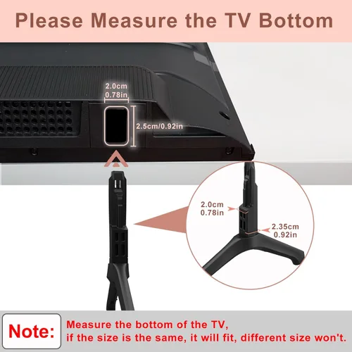 Miniatura 2 de Soporte de TV para patas de TV Samsung, solo para UN55TU7000BXZA UN55TU700DFXZA UN55TU700DF UN55TU700DFXZA LH55BETHLGFXGO LH55BETHLGFXZC