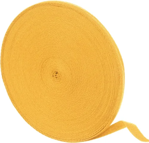 Miniatura 39 de uxcell Cinta de sarga de algodón de 50 yardas, cinta de espiga de 3/8 pulgadas para coser ropa, manualidades (azul)