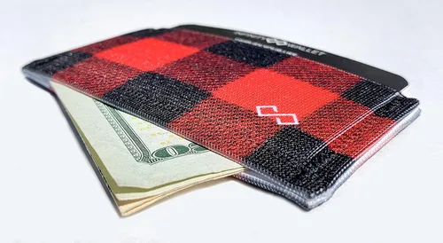 Miniatura 3 de Infinity Wallet - Cartera minimalista para hombre y mujer.., Caza de ciervos, Bolsillo doble con bolsillo