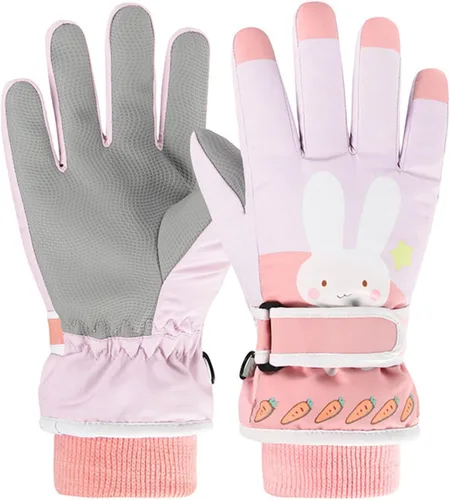 Miniatura 49 de Guantes de nieve para hombre y mujer, impermeables, para invierno, cálidos, para esquí, snowboard, guantes para mujer