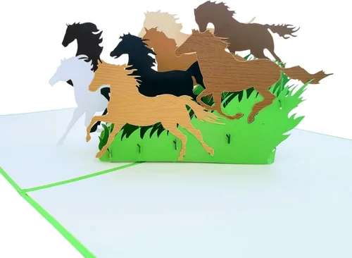 Miniatura 15 de iGifts And Cards Cow Barn 3D Pop Up Tarjeta de felicitación – Animales, molino de viento, granja, ganado, lácteos, sol, wow, diversión, mitad