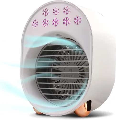 Ventilador portátil de una sola habitación AC enfriador de aire evaporativo con luz de mesita de noche Portátil AC Room Cooler Aire acondicionado