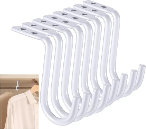 Gisafai Soporte central de barra de armario de 1 pulgada de metal resistente para montaje en pared, soporte para armario, soporte de almacenamiento