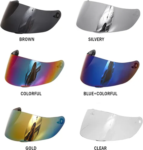 Miniatura 8 de Shkalacar Lente de casco de motocicleta, visera de casco de repuesto completo para casco de moto K1 K3SV K5