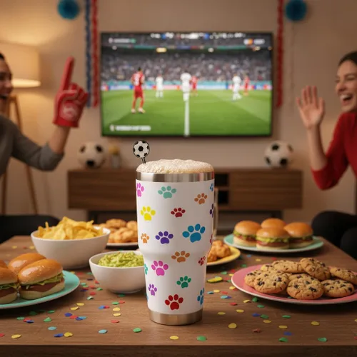 Miniatura 2 de Vaso de perro para mamá, regalos para amantes de los perros, tazas de café de viaje de acero inoxidable, tazas de café con estampado de patas