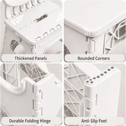 Miniatura 9 de UNICOO Juego de mesa y silla plegable, mesa de actividades portátil de altura ajustable con 2 sillas plegables, para interiores y exteriores