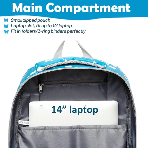 Miniatura 4 de BLUEFAIRY - Mochilas para niños y niñas, escuela primaria, jardín de niños