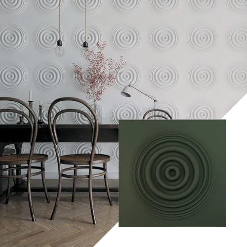 Miniatura 10 de Ekena Millwork 19 5/8 pulgadas de ancho x 19 5/8 pulgadas de alto, Shallow EnduraWall Panel decorativo de pared 3D, carbón