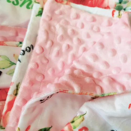 Miniatura 5 de Mantas de bebé personalizadas para niñas con nombre, manta de rosa rosa para bebé, niña, recién nacida, artículos esenciales imprescindibles