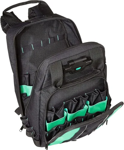 Miniatura 2 de Amazon Basics Mochila para herramientas, bolsa iluminada, color negro, 55 bolsillos