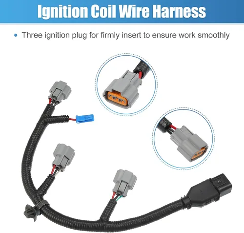 Miniatura 4 de X AUTOHAUX Arnés de cable de bobina de encendido para Hyundai Santa Fe XG300 XG350 para Kia Amanti 3.5L 2004-2006 39610-39030 Extensión de bobina