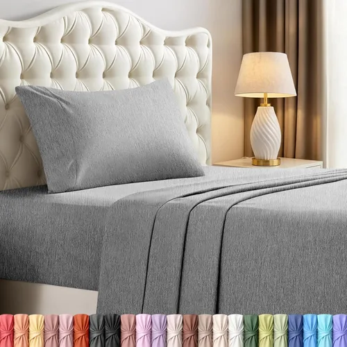 Miniatura 31 de Juego de sábanas King de Utopia Bedding – Juego de 4 sábanas para cama King, microfibra suave y transpirable, incluye 1 sábana bajera, 1 sábana Beige