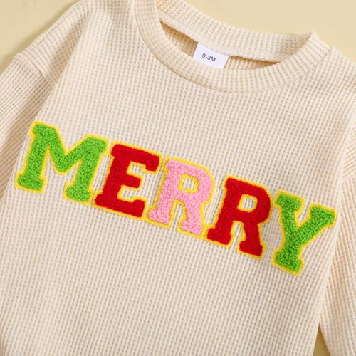 Miniatura 5 de Traje de Navidad para bebé recién nacido, con cuello redondo, manga larga, con burbujas, de gran