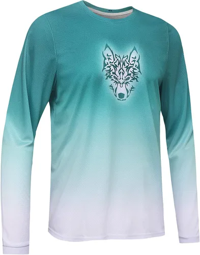 Camiseta de ciclismo de montaña para hombre, camiseta de motocross BMX Downhill de manga larga