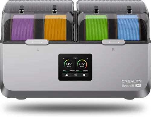 Creality Space Pi X4 Secador de Filamento, Caja Secador de Filamento de 4 Carretes con Cámaras de Calentamiento Independientes Duales, Deshidratador