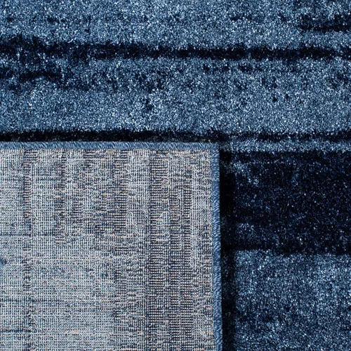 Miniatura 4 de SAFAVIEH Retro Collection - Alfombra cuadrada de 6 pies, azul claro y azul, diseño abstracto moderno, no desprende pelusa y de fácil cuidado, ideal