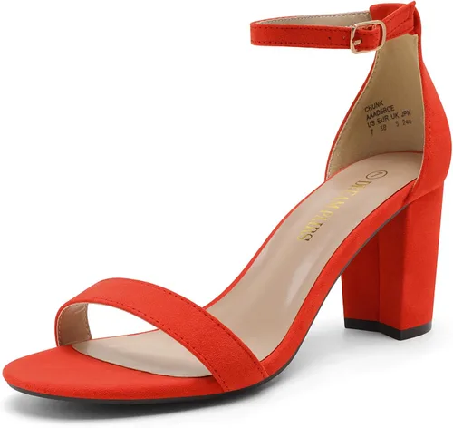 Miniatura 33 de DREAM PAIRS - Sandalias de tacón grueso y bajo para mujer