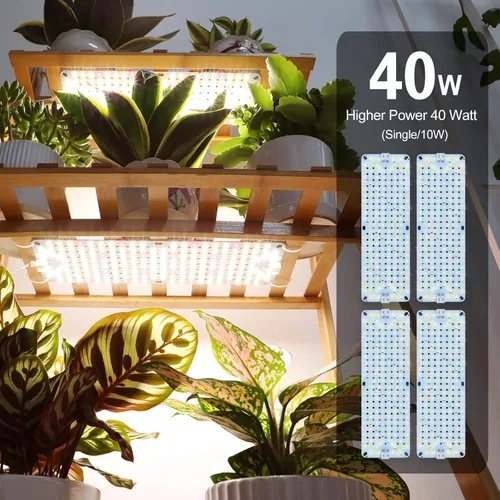 Miniatura 5 de Paquete de 3 luces de cultivo de pantalla plana para plantas de interior, inicio de semillas, verduras con temporizador de 4/8/12 horas, lámparas