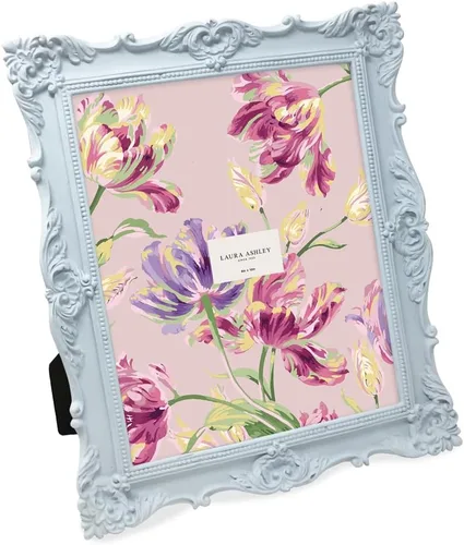 Miniatura 7 de Laura Ashley - Marco de fotos de 5 x 7 pulgadas, de resina texturizada y elaborada a mano, con caballete y gancho para mesa y pared, con diseño Negro