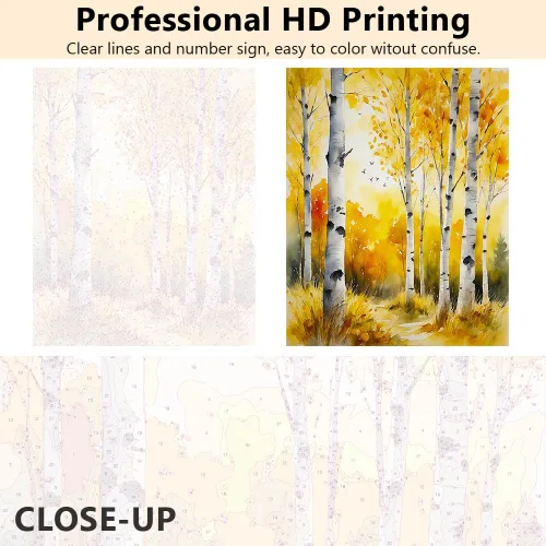 Miniatura 2 de TUMOVO Pintura por números para adultos, pintura de diente de león por números, campo de semillas de diente de león para adultos kits de pintura por