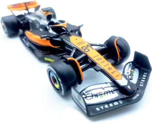 Miniatura 6 de HTLNUZD Bburago 1:43 2023 GP británico F1MCL60#81 Coche de carreras de aleación de Oscar 1/43 MCL60#81 Fórmula Uno Die Cast para adultos Colección