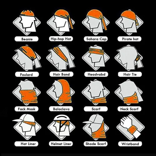 Miniatura 3 de Paquete de 6 bandanas de calavera para hombres, polainas de cuello para mujeres, máscara facial para motocicleta, protección contra el polvo