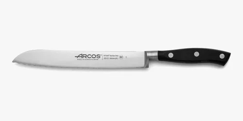 Miniatura 21 de Arcos Cuchillo forjado dentado de acero inoxidable de nitrum de 5 pulgadas y hoja de 5.118 in. Mango ergonómico POM de polioximetileno. Serie Blanco