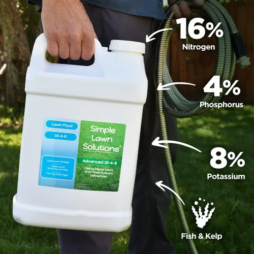 Miniatura 4 de Fertilizante de césped avanzado 16-4-8 - Spray concentrado líquido para césped de primavera y verano - para cualquier tipo de césped - con pescado
