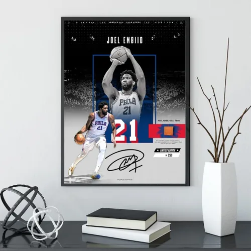 Miniatura 59 de Póster firmado de la superestrella de baloncesto Victor Wembanyama para niños, para la habitación de los fanáticos, decoración de pared, pósteres