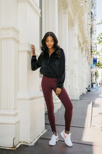Miniatura 5 de 90 Degree by Reflex - Leggings con función de control de abdomen, de cintura alta y confeccionados con tejido Power Flex