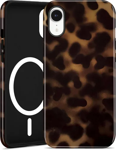 Miniatura 106 de Jusy Compatible con MagSafe Brown Tortoise Shell Print Phone Case para iPhone 7/8/SE, funda protectora magnética de lujo de TPU suave