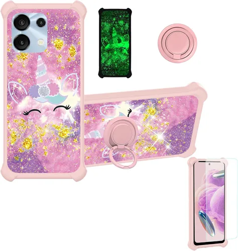 Miniatura 51 de jioeuinly JSF-DJS - Funda compatible con Nothing Phone 2a con protector de pantalla de vidrio templado, policarbonato duro + silicona suave, soporte