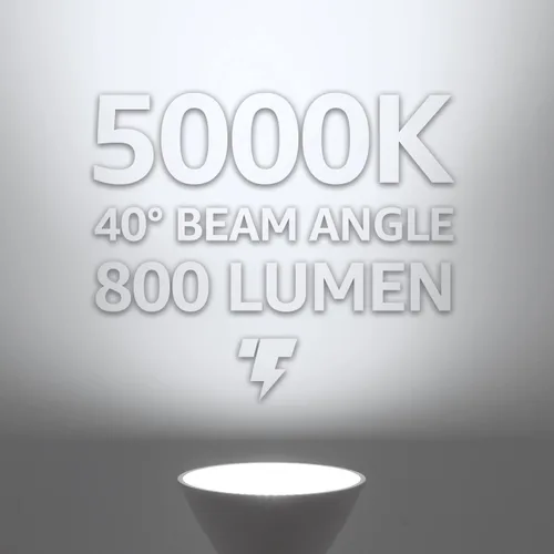 Miniatura 6 de TORCHSTAR PAR30 - Bombilla LED de cuello corto, equivalente a 8 W, 75 W, regulable CRI90+, certificación UL, base E26, bombillas de 800 LM, luz
